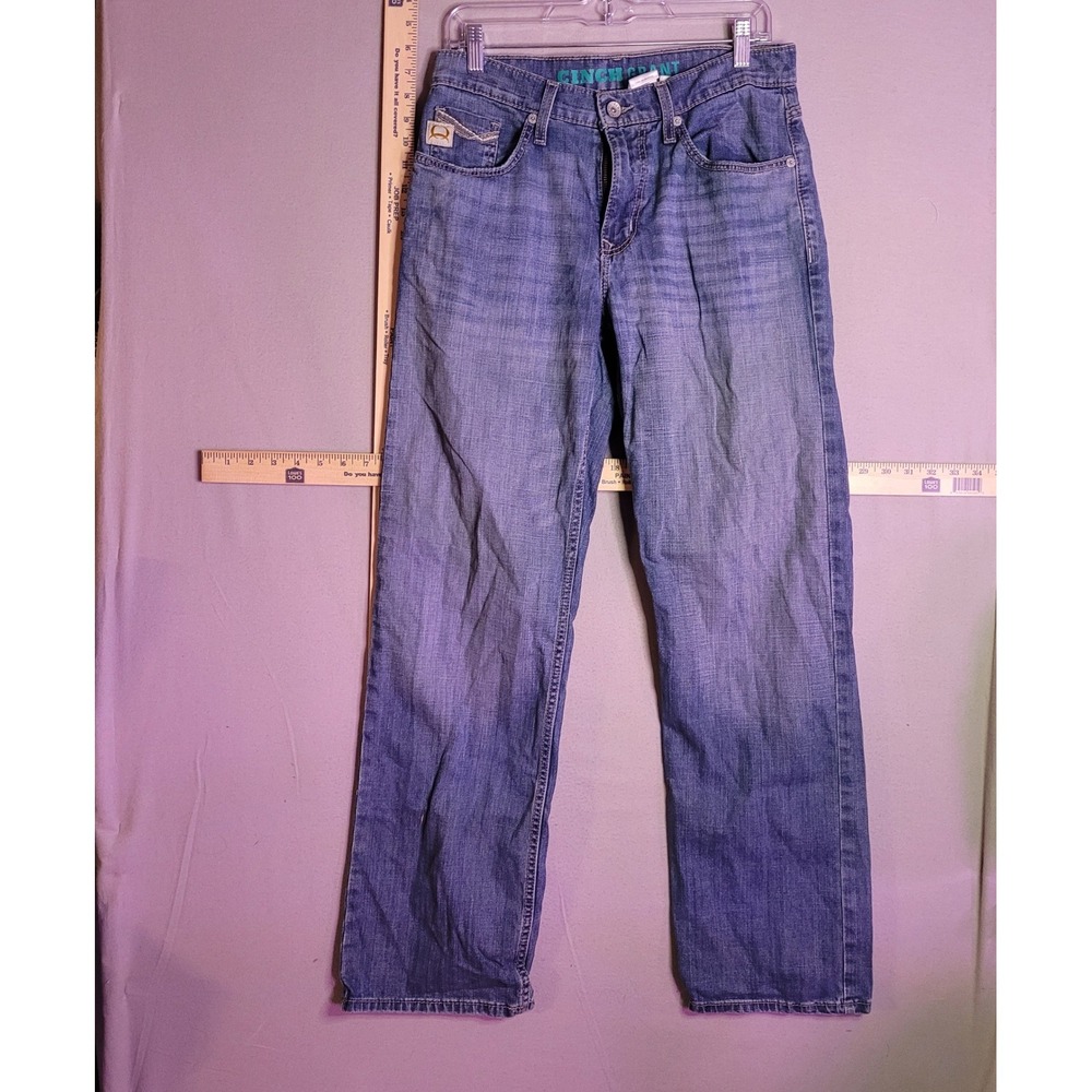Cinch Grant Mens Relaxed Fit Straight Leg Jean Medium Wash Blue MB30637001 30x32